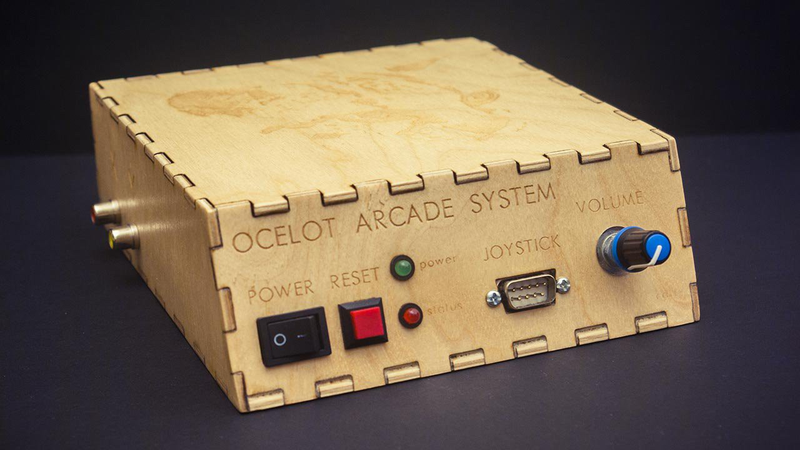 The Ocelot is a small device that can hook up to an oscilloscope and game controller to play specially programmed games.